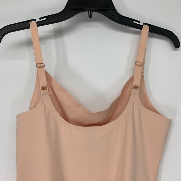 Pinsy Shapewear Bodysuit Spaghetti VNeck Cheeky Pink Hourglass NWT - Picture 11 of 15